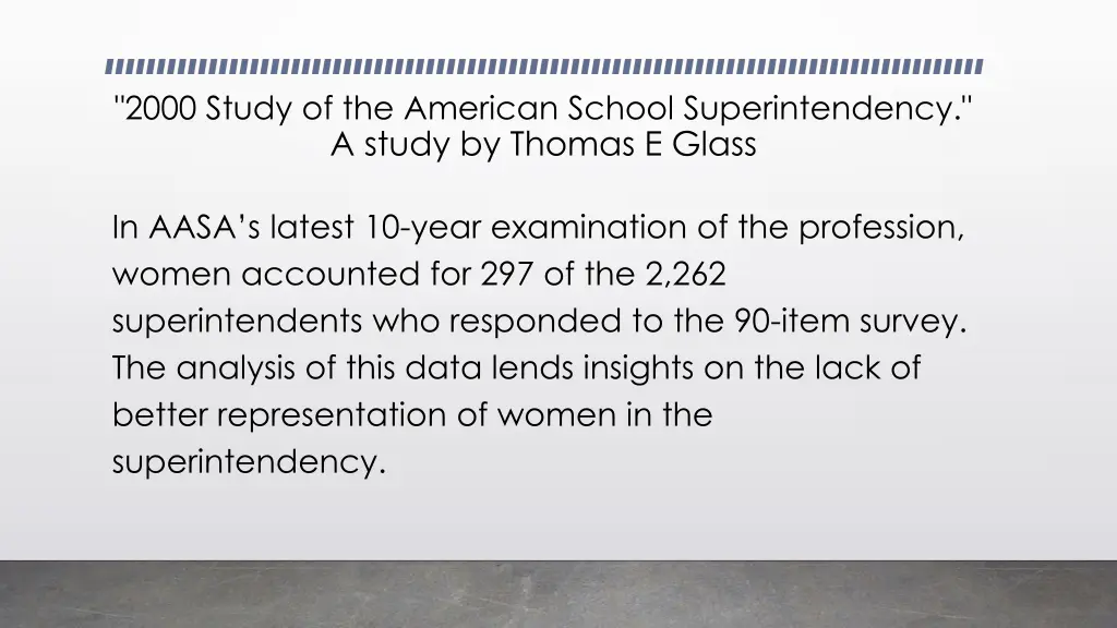 2000 study of the american school superintendency