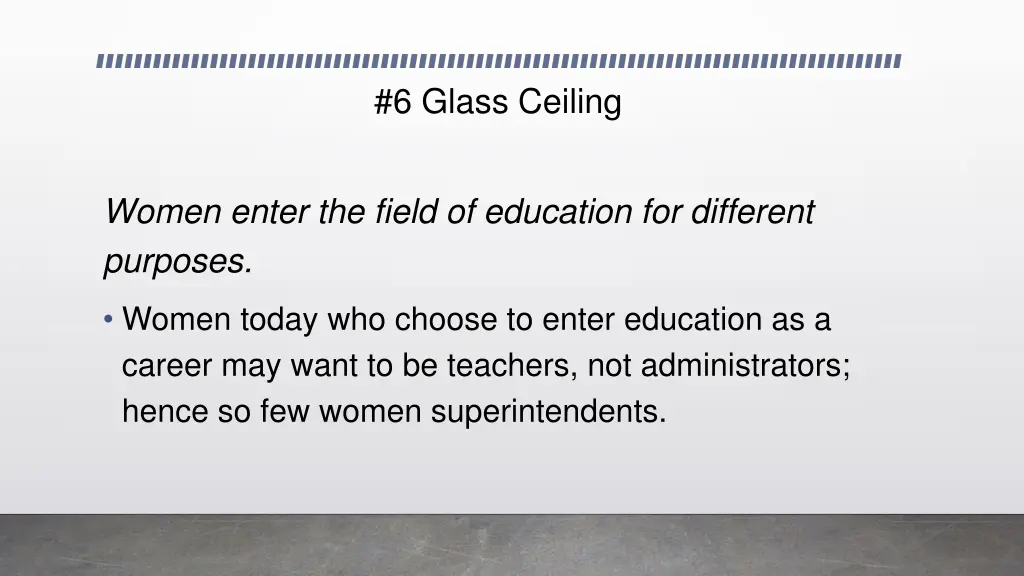 6 glass ceiling