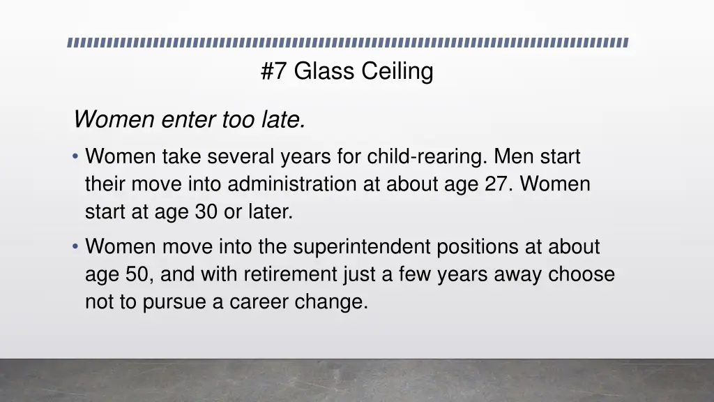 7 glass ceiling