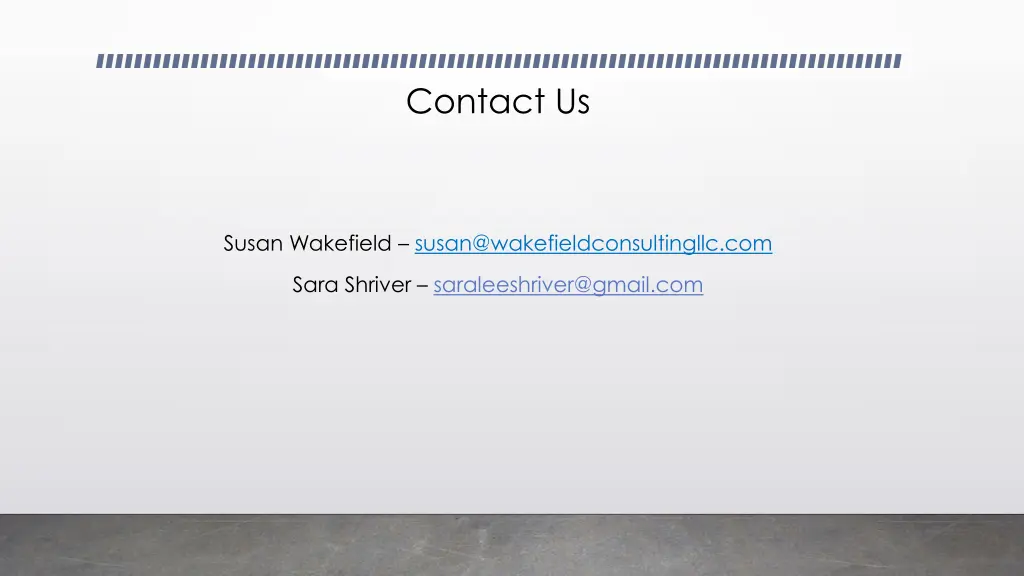 contact us