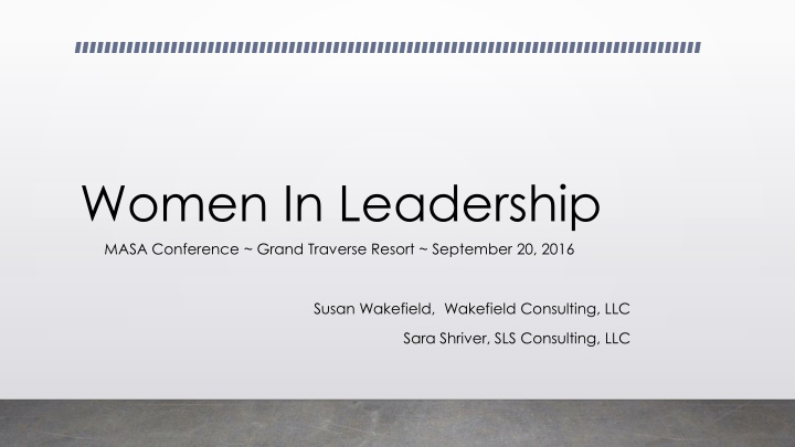 women in leadership masa conference grand