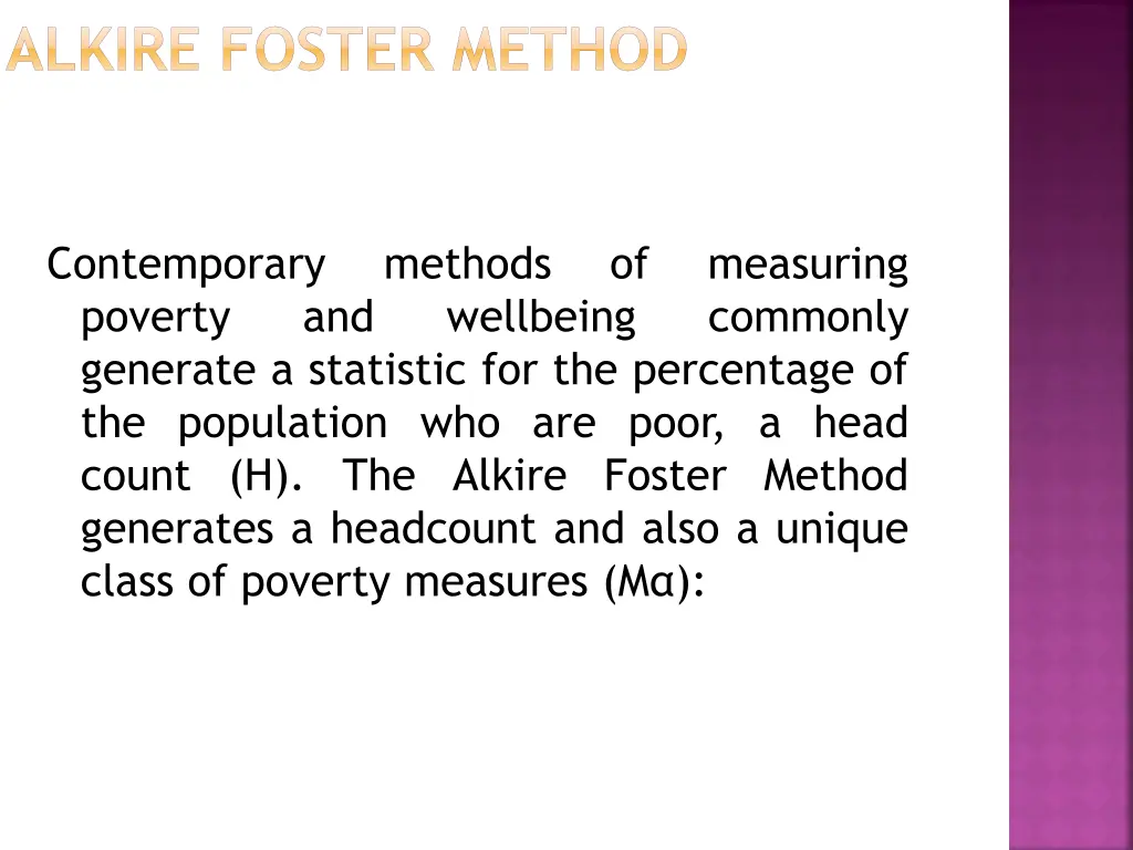 alkire foster method