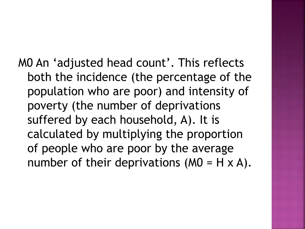 m0 an adjusted head count this reflects both