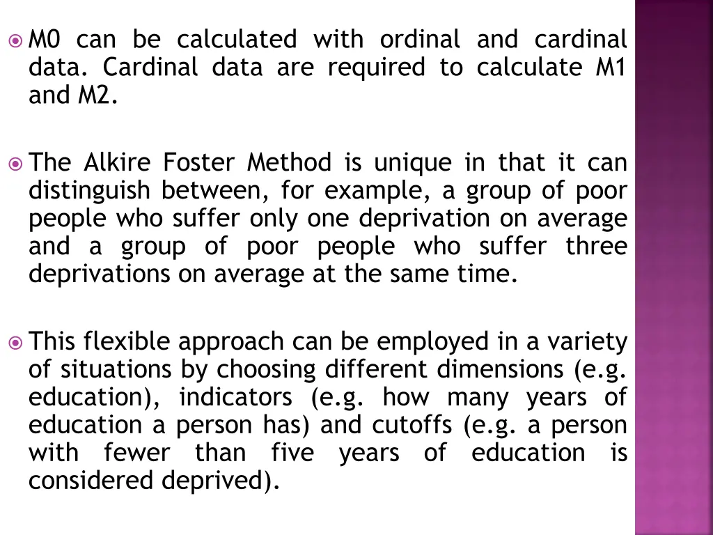 m0 can be calculated with ordinal and cardinal