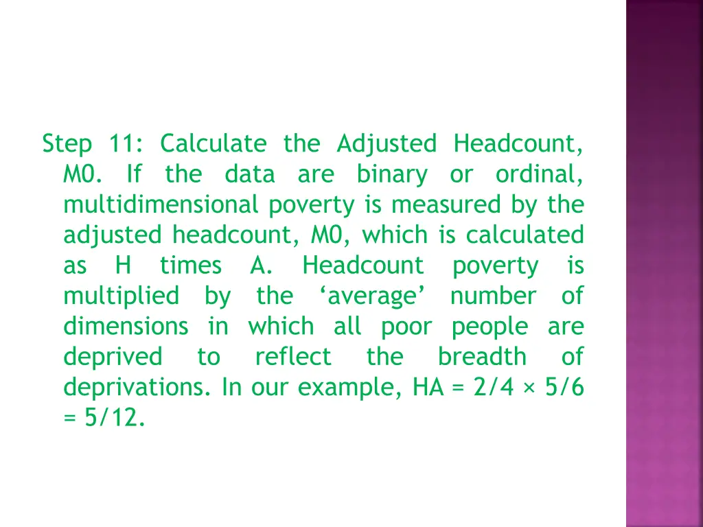 step 11 calculate the adjusted headcount