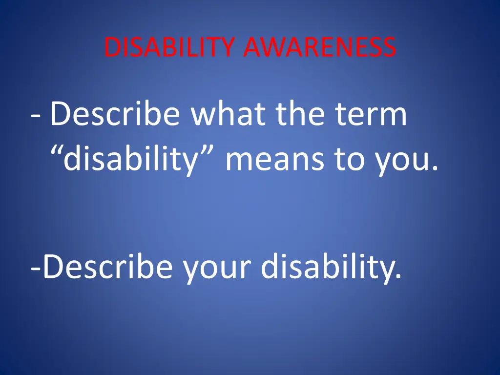 disability awareness 1