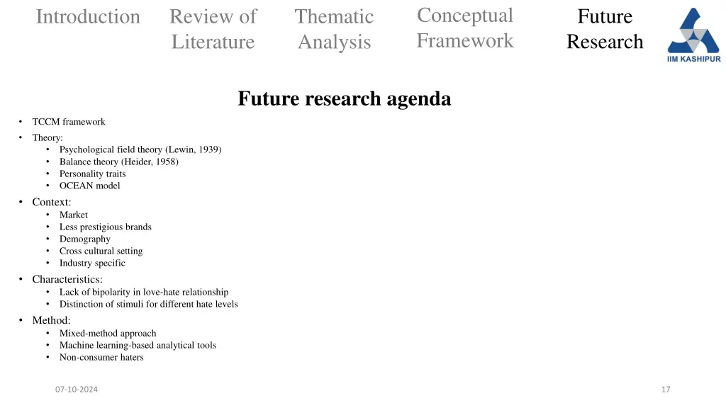 conceptual framework 14