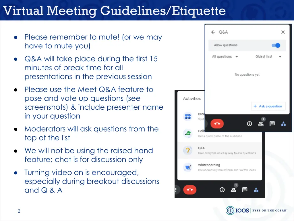 virtual meeting guidelines etiquette