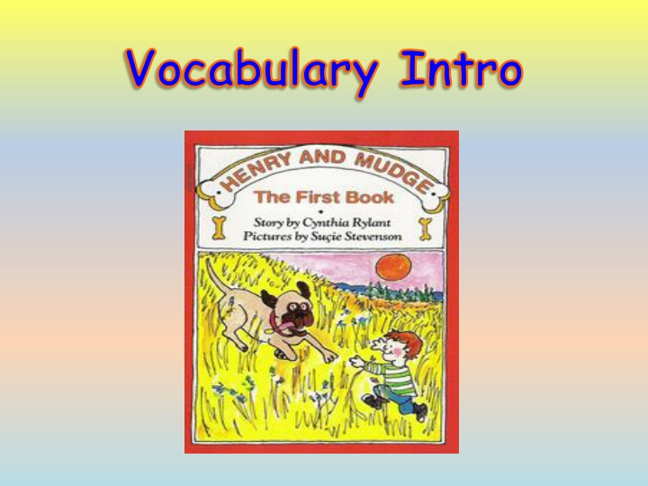 vocabulary intro