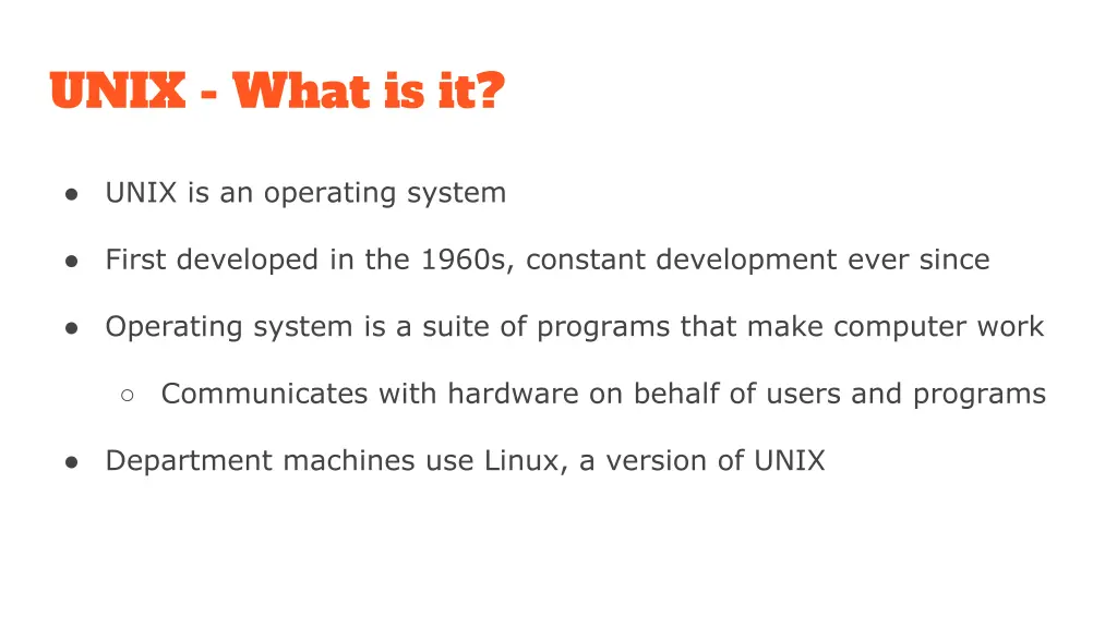 unix what is it