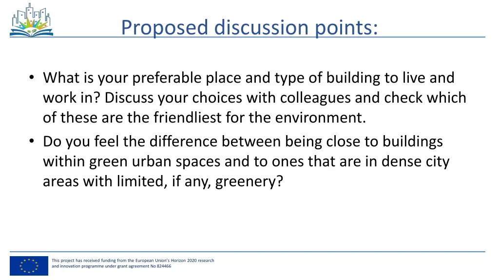 proposed discussion points 1