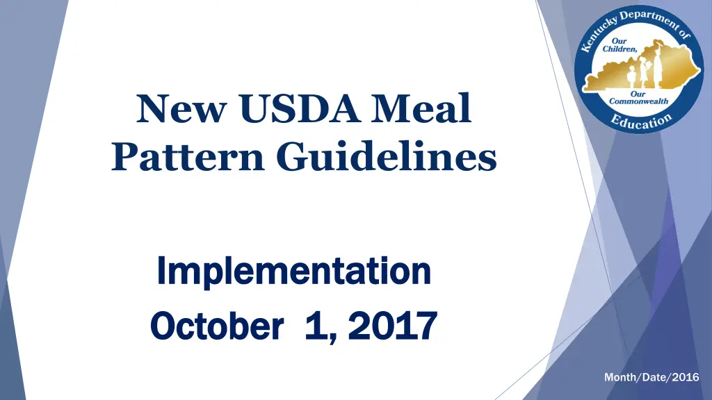 new usda meal pattern guidelines