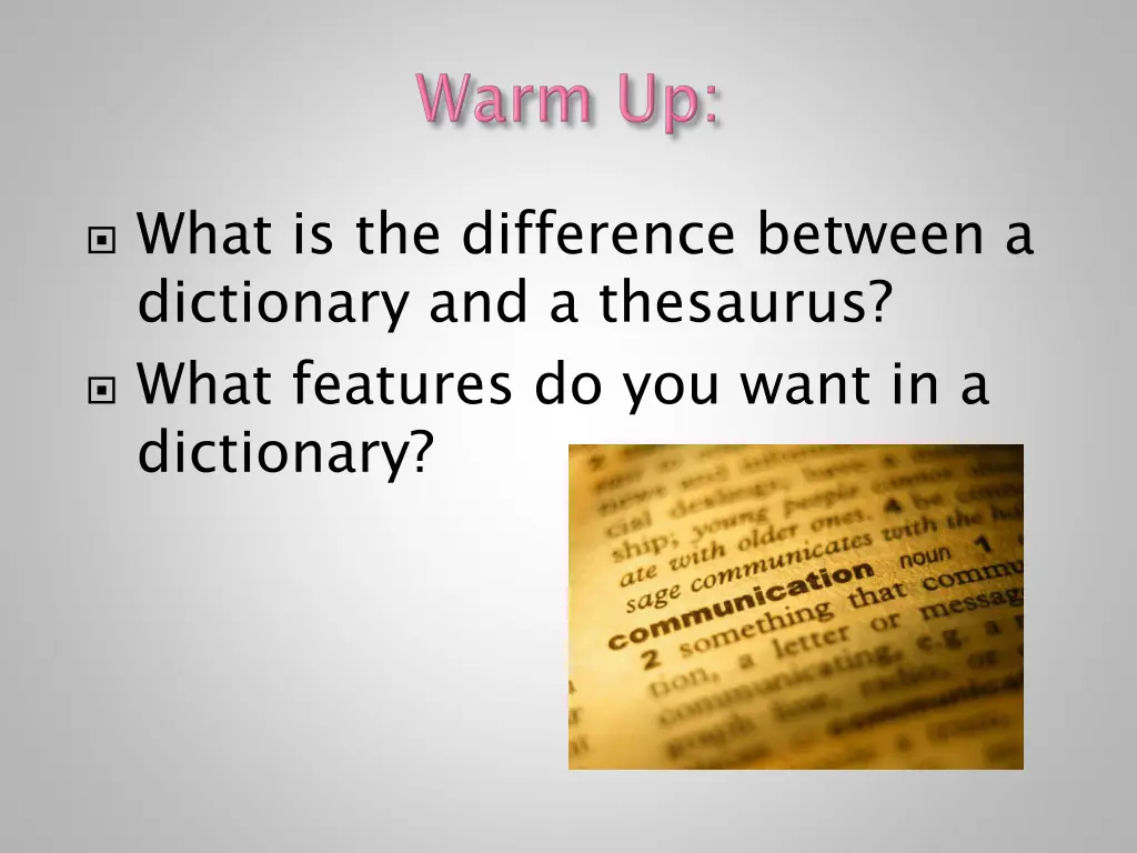 what is the difference between a dictionary