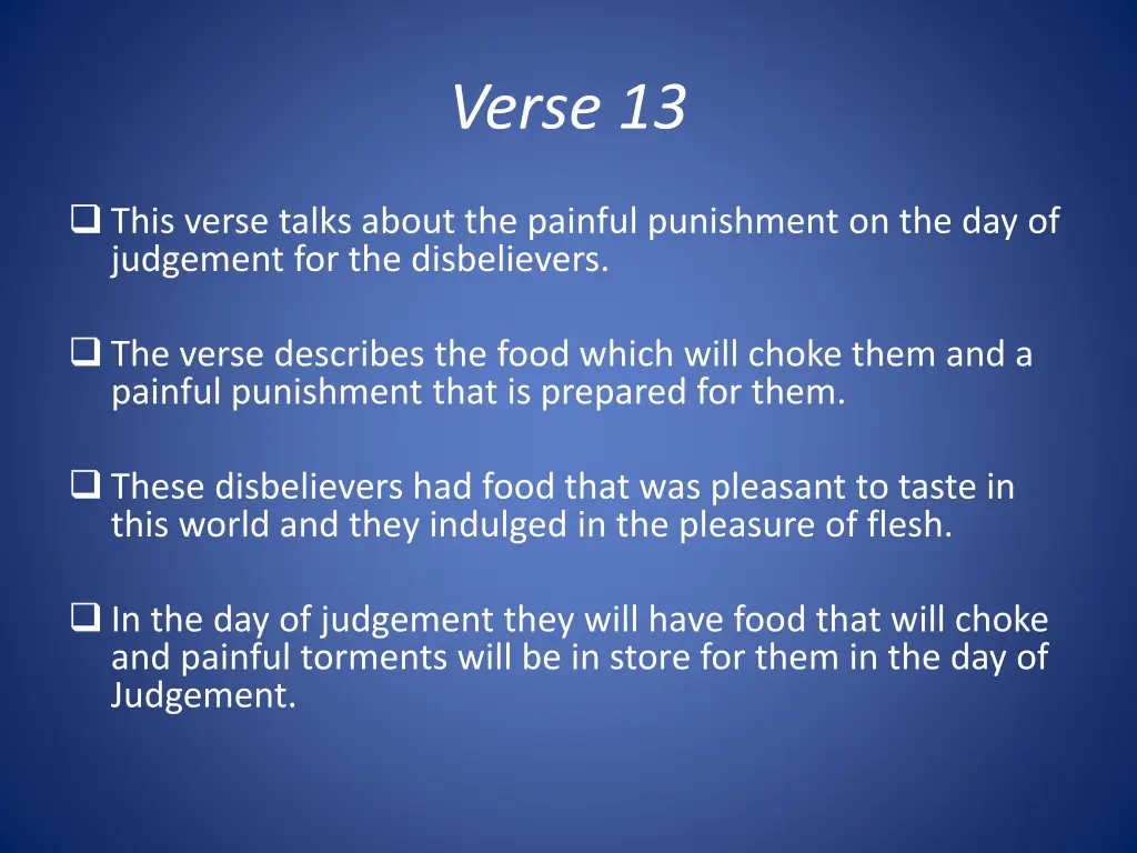 verse 13