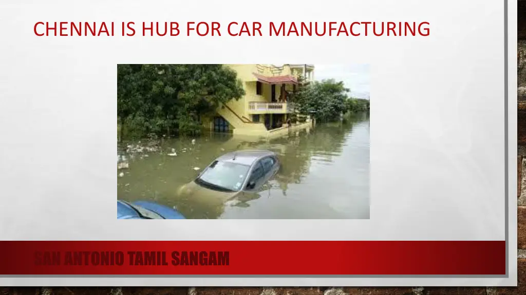 chennai is hub for car manufacturing