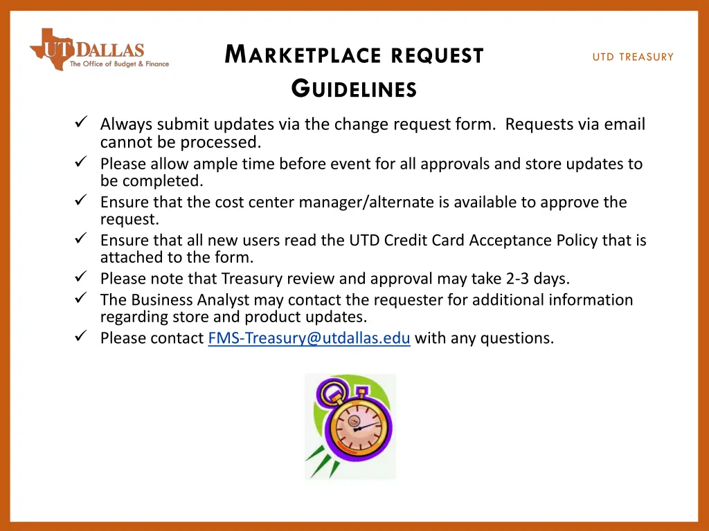 m arketplace request g uidelines