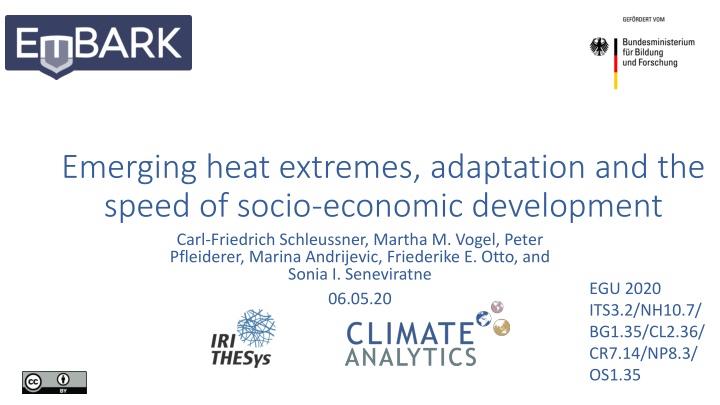 emerging heat extremes adaptation and the speed