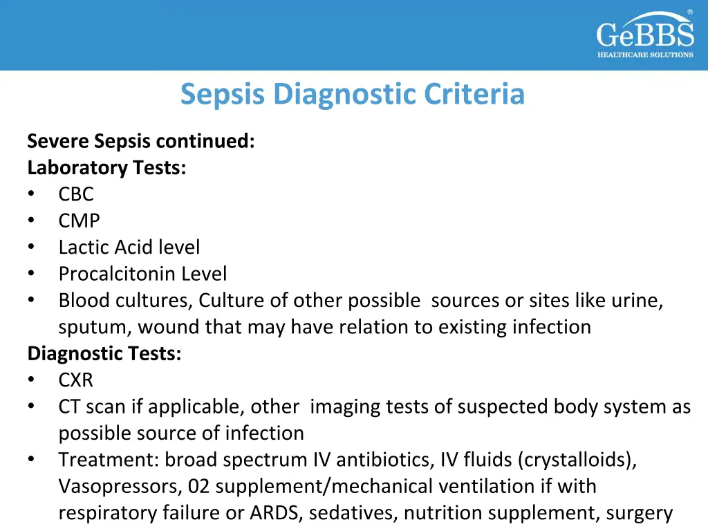 sepsis diagnostic criteria