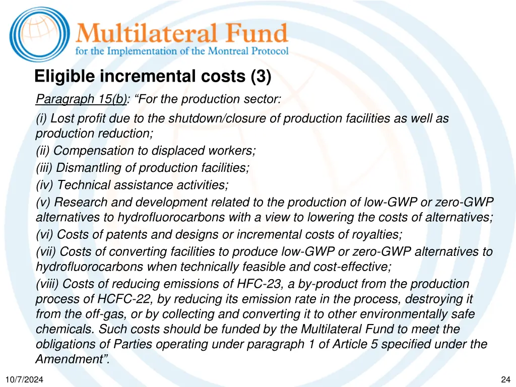 eligible incremental costs 3