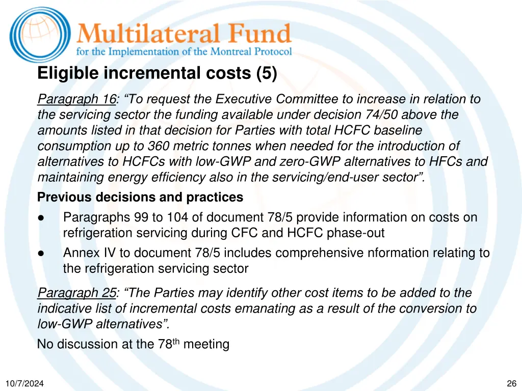 eligible incremental costs 5