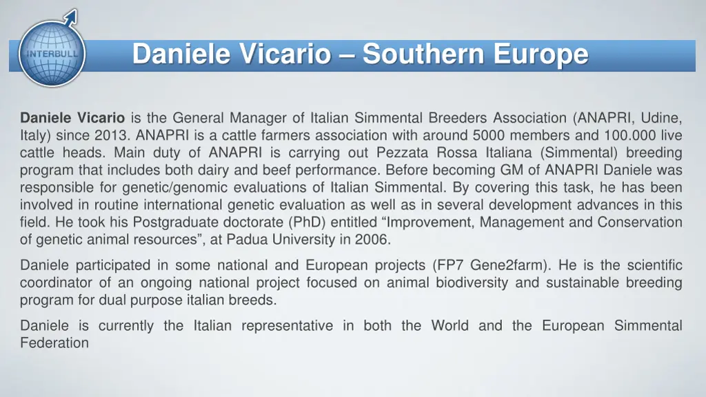 daniele vicario southern europe