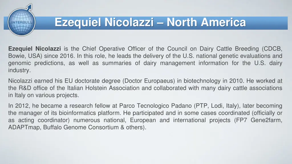 ezequiel nicolazzi north america