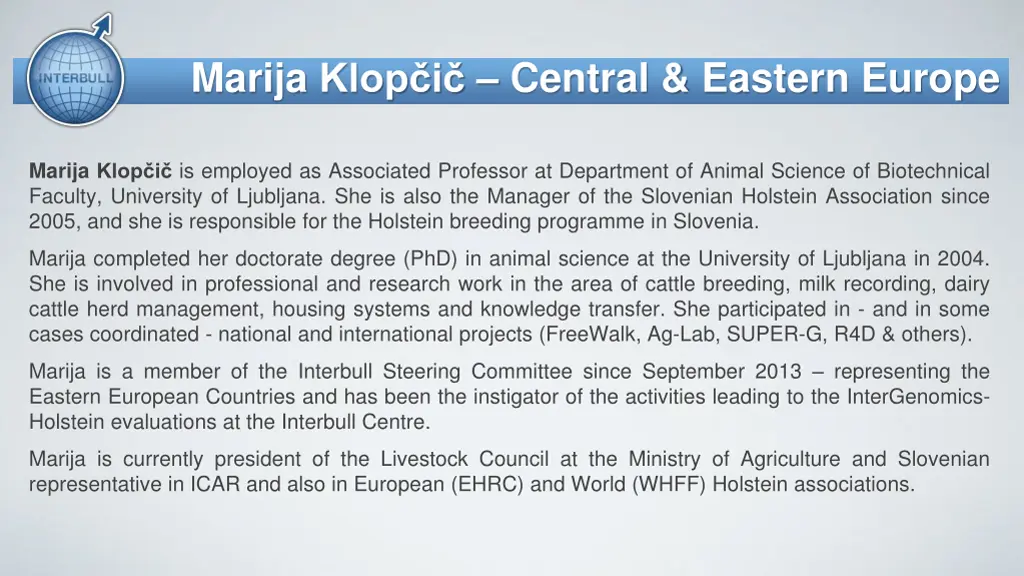 marija klop i central eastern europe