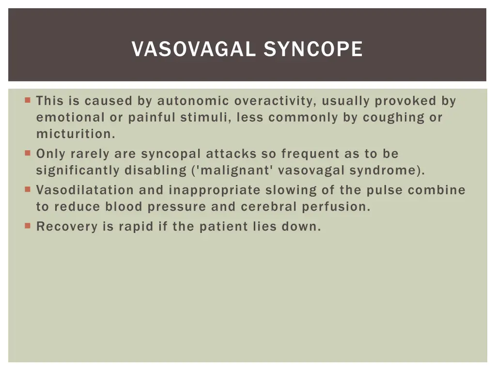 vasovagal syncope