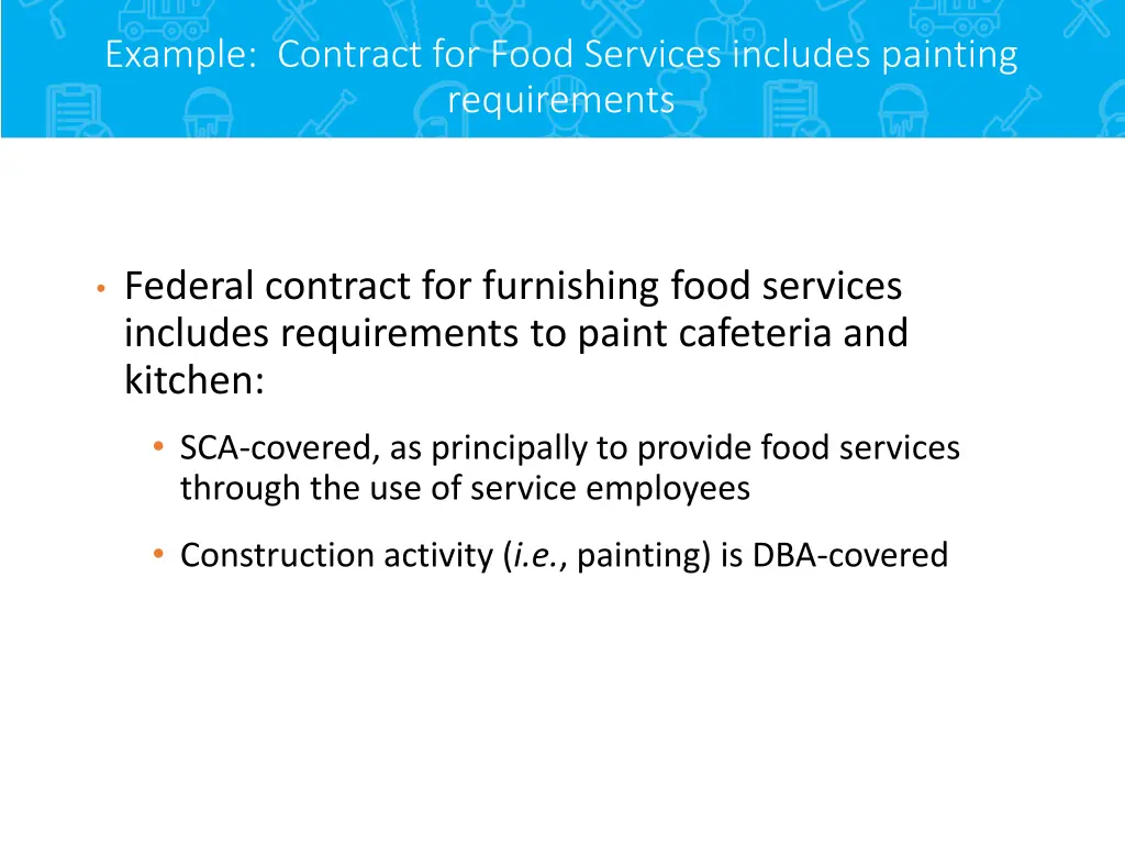 example contract for food services includes