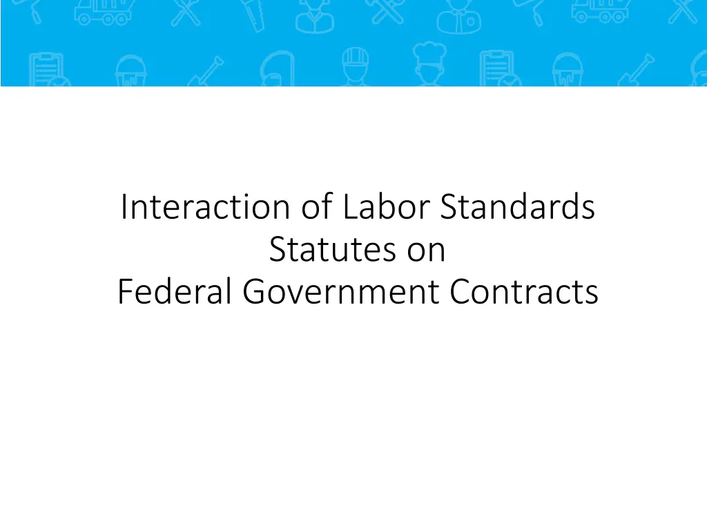 interaction of labor standards statutes