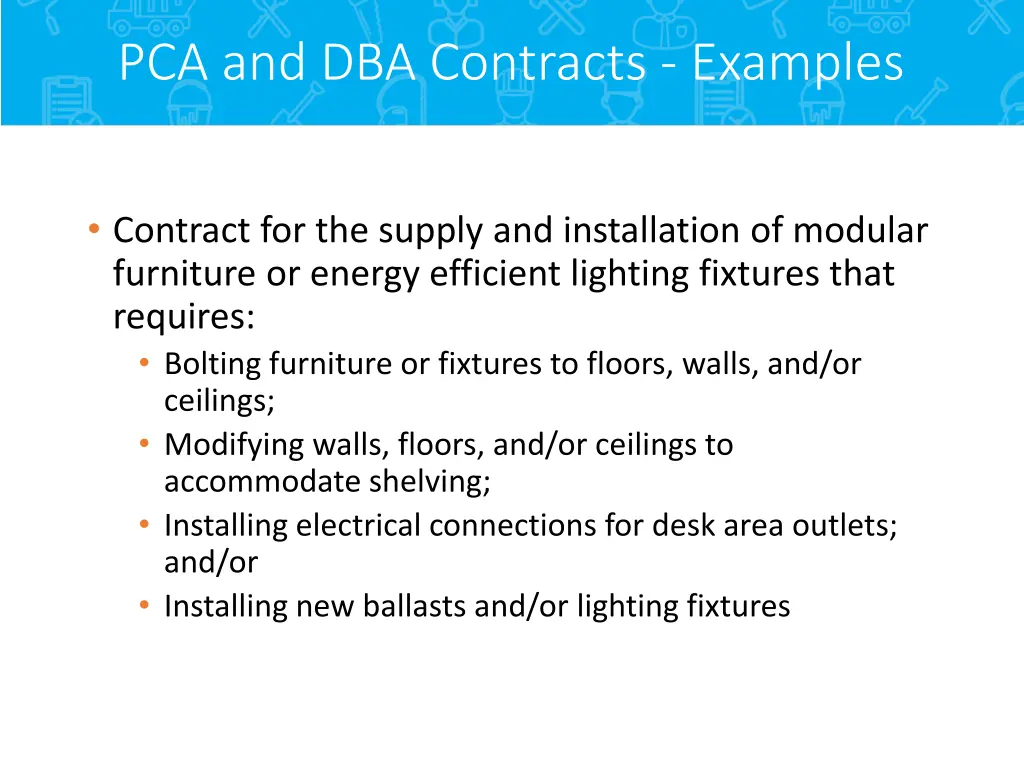 pca and dba contracts examples 1