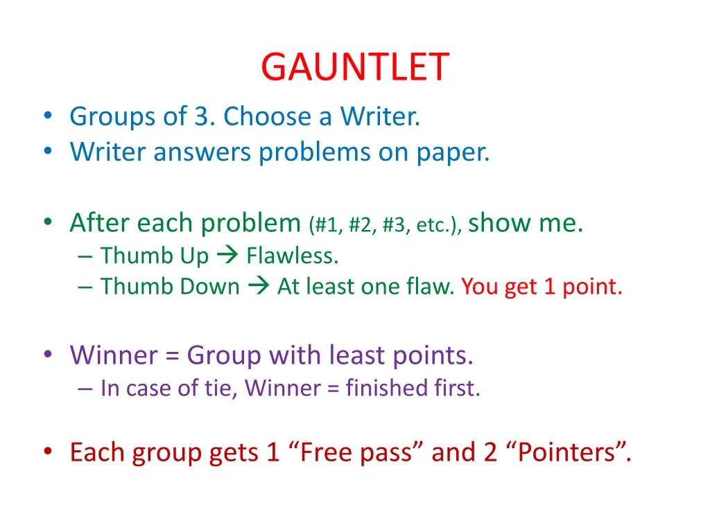 gauntlet