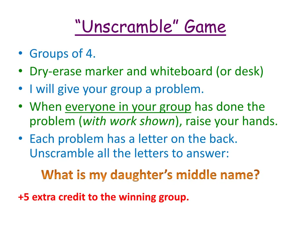 unscramble game