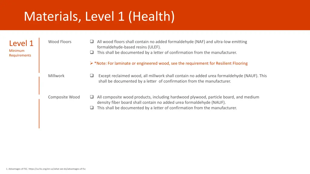 materials level 1 health 1