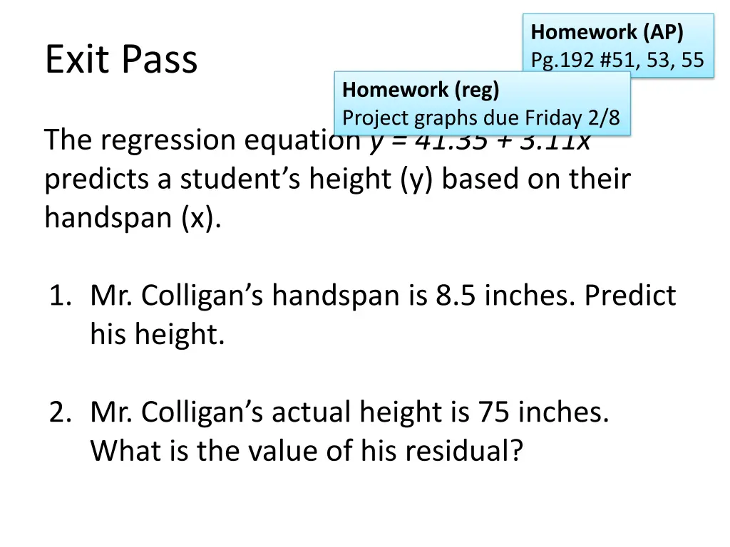 homework ap pg 192 51 53 55 1