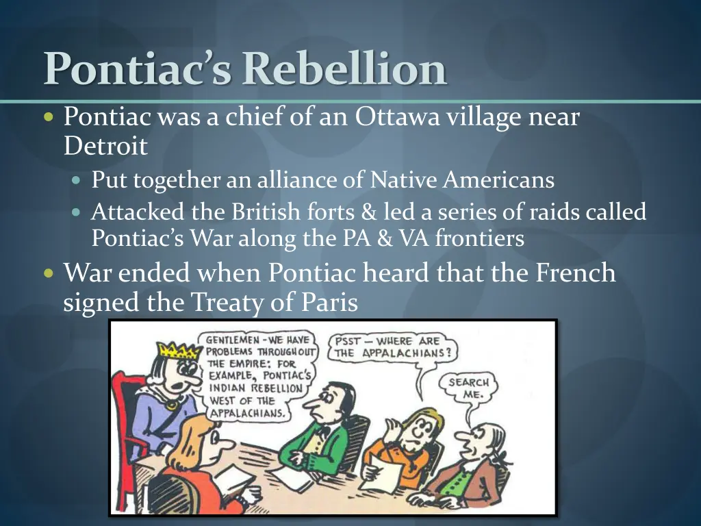 pontiac s rebellion pontiac was a chief