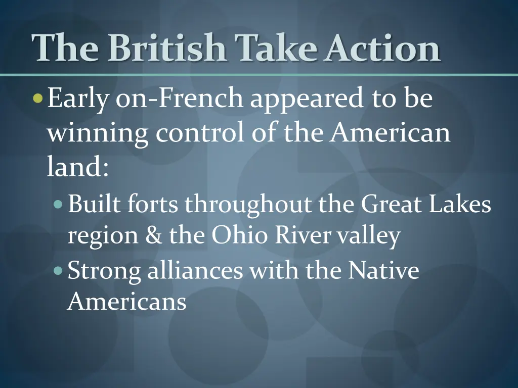 the british take action