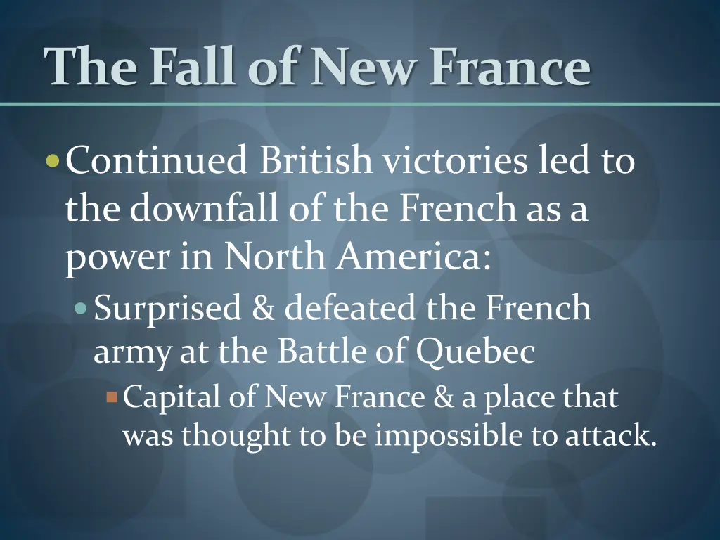 the fall of new france