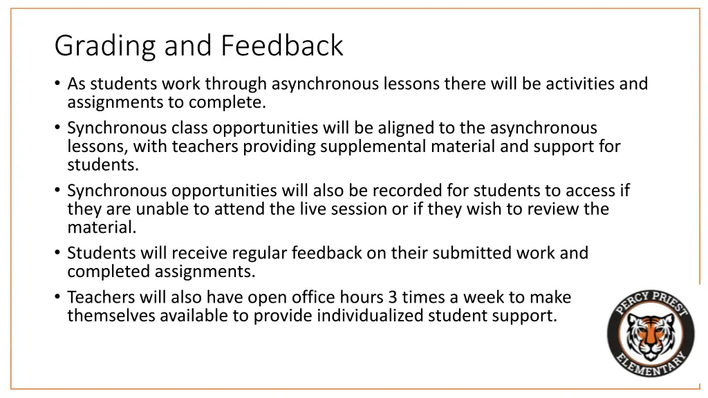 grading and feedback as students work through