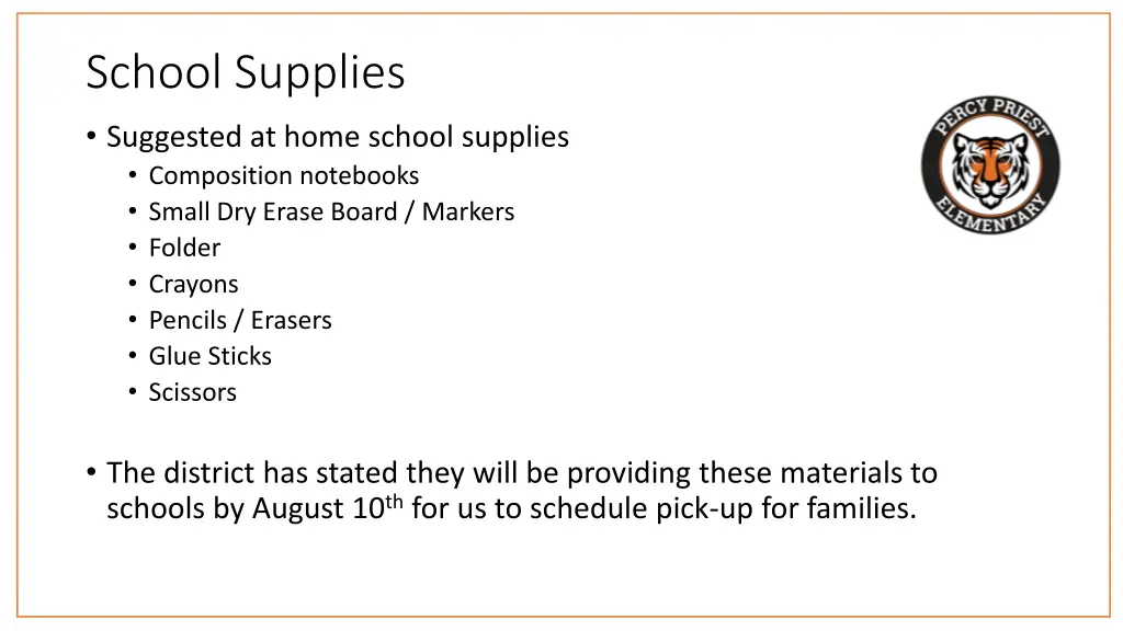 school supplies suggested at home school supplies