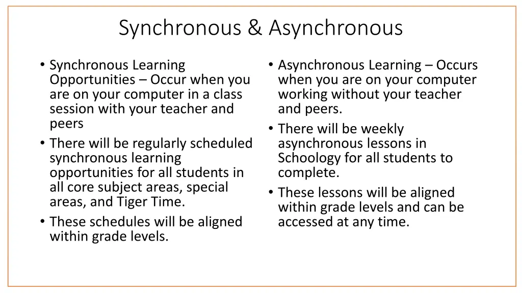 synchronous asynchronous