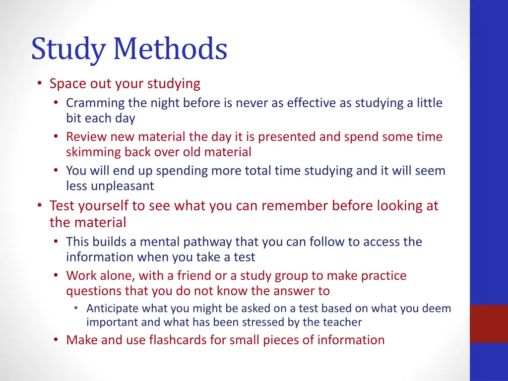 study methods