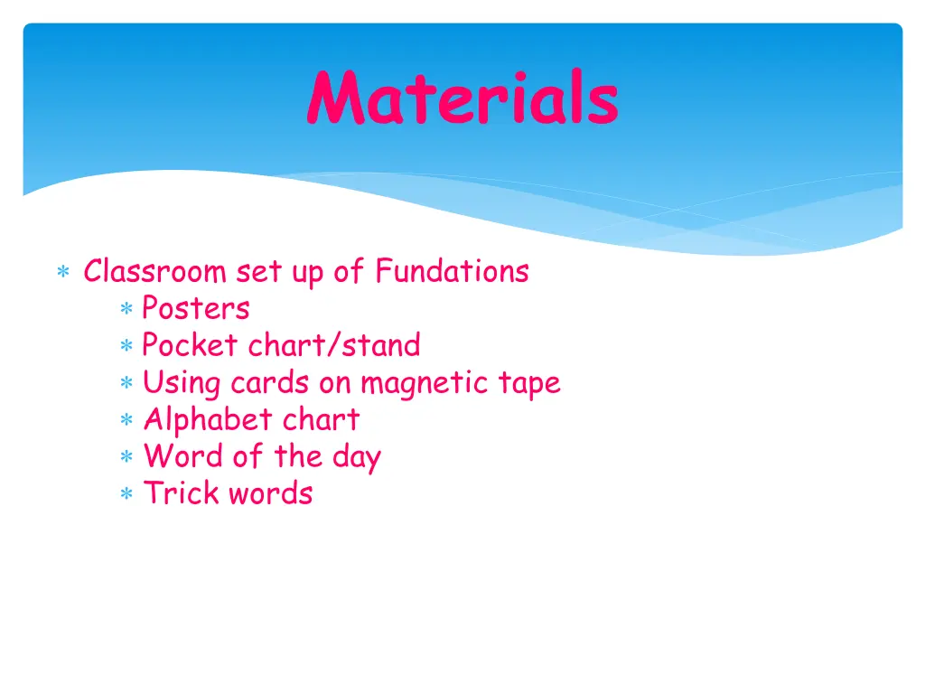 materials