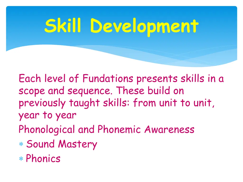 skill development