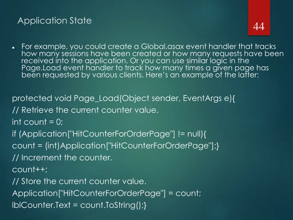 application state 1