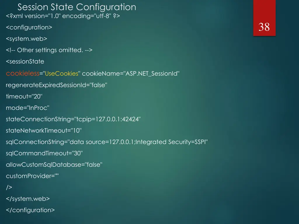 session state configuration xml version