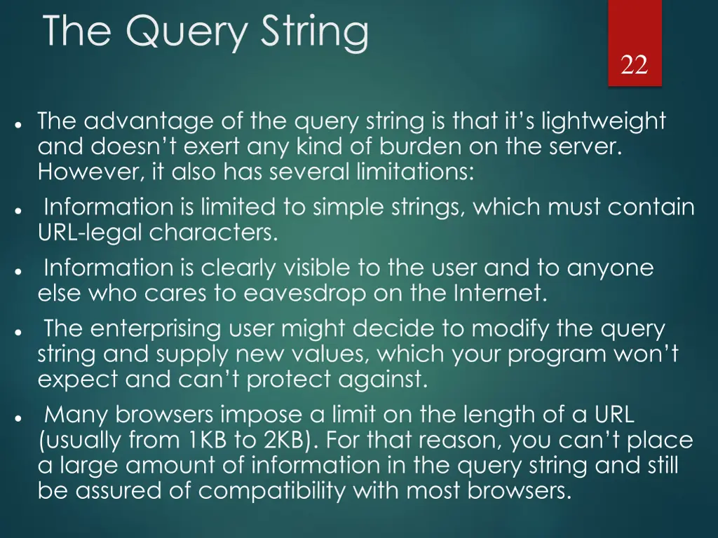 the query string 1