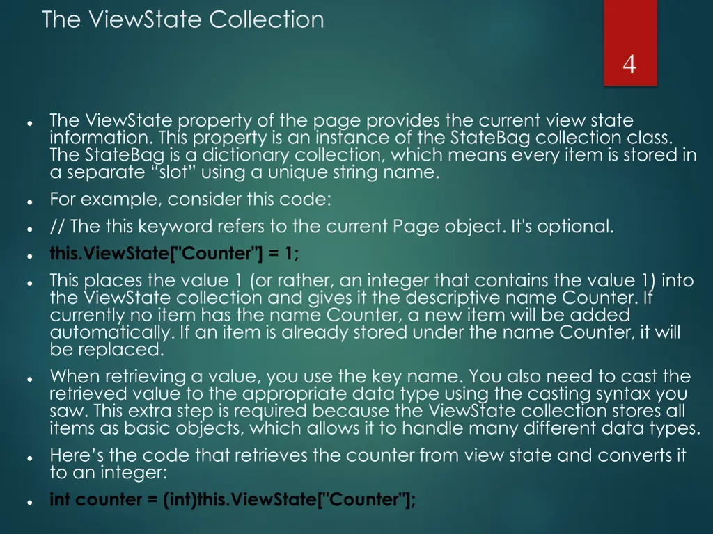 the viewstate collection