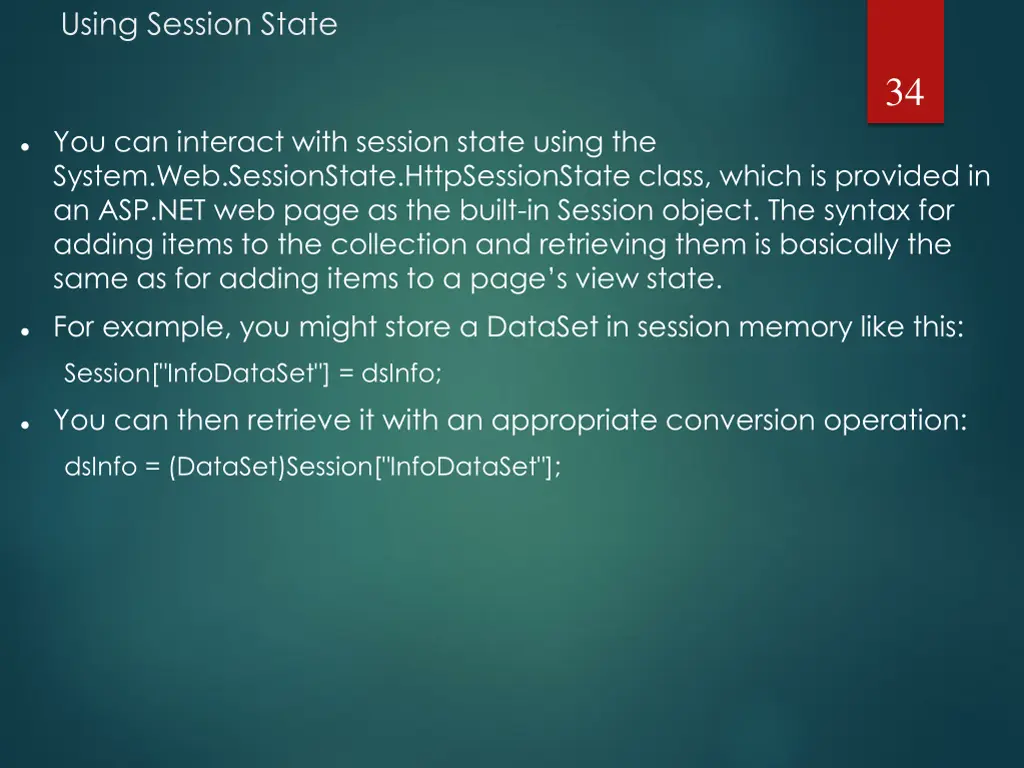 using session state