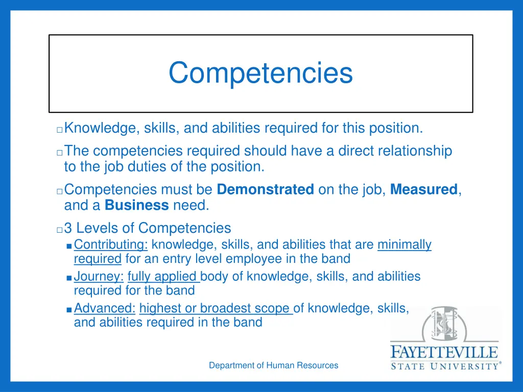 competencies